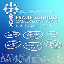 Flyer for Iowa Hospital Association Health Science Career Day