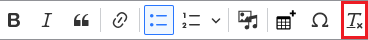 remove format toolbar