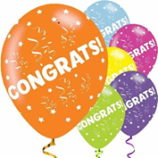 Congratulations balloons small