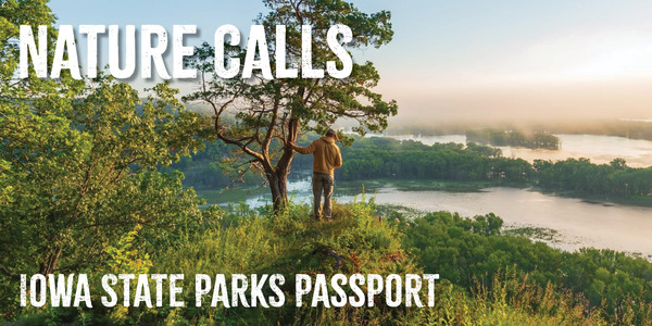 Nature Calls: Parks Passport banner featuring Yellow River State Forest overlook