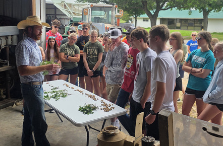 Tours allowed students to explore various facets of agriculture in Texas including a peanut farm