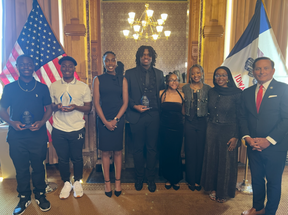 2025 John Lewis Youth Leadership Award Recipients with SOS Pate