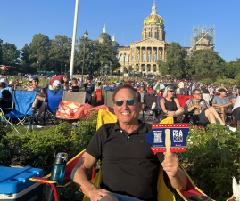 Iowa Secretary Pate Yankee Doodle Pops