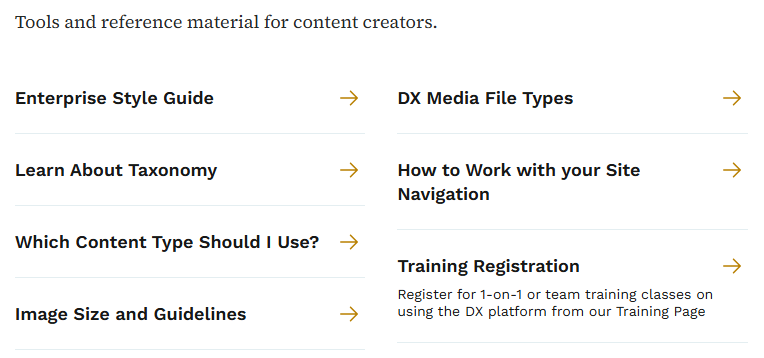 link collection list