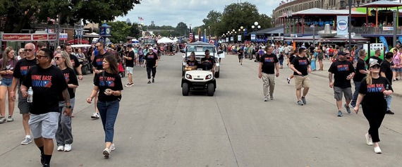 IWD veterans walking in parade