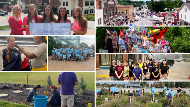 Collage of photos from 9/11 Day of Service activities