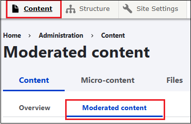 moderated content border