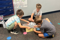 Students using STEM Scale-Up Program materials