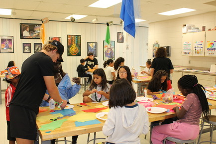 High school students led activities and lessons