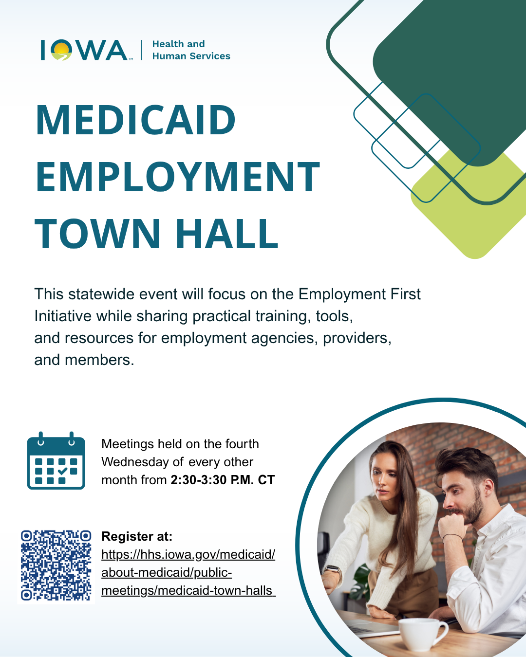 Iowa Medicaid Employment Town Hall Flier 