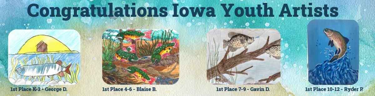 2026 Iowa Fish Art Contest winners