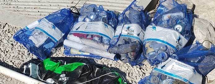 reusable litter cleanup bags