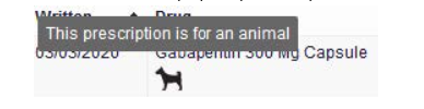 animal prescription