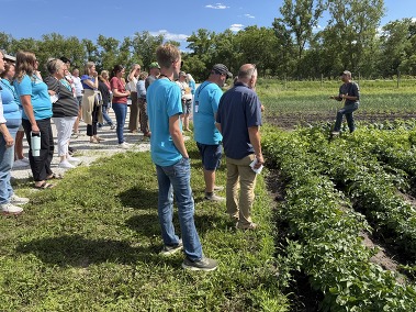 STEMposium attendees visited business partners like In Harmony Farm