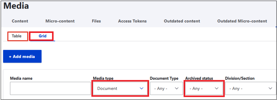 archived doc search