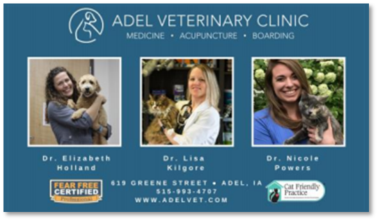 DCCB Ad - Adel Veterinary Clinic