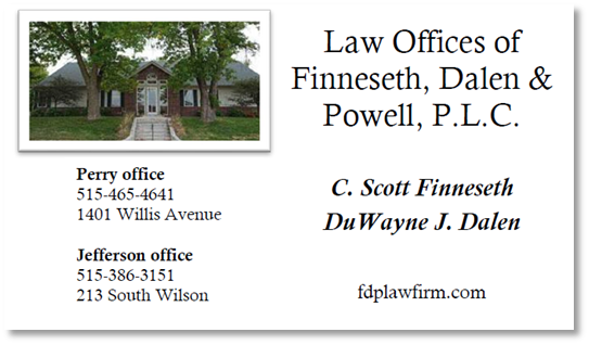 DCCB Ad - Finneseth, Dalen, & Powell