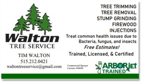DCCB Ad - Walton Tree Service