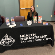 Natalie tables a health fair
