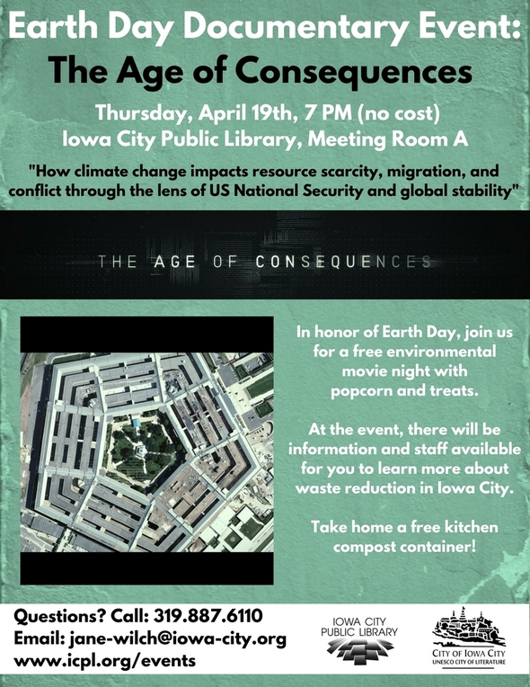 A flyer promoting the Age of Consequence documentary