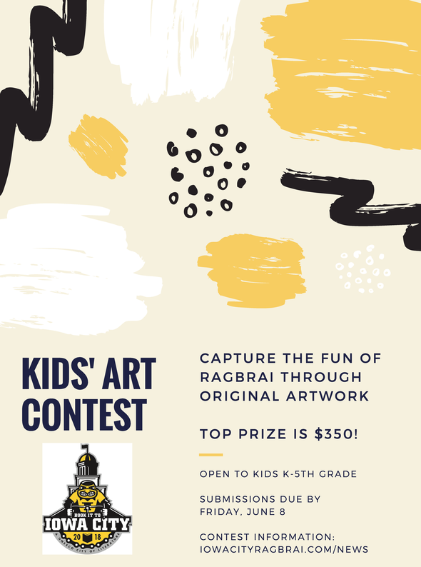 Iowa City RAGBRAI Kids Art Contest photo