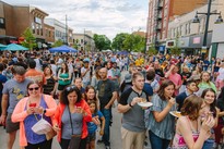 Image of crowd at the Downtown Block Party
