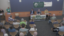 Environmental Candidate Forum - moderator, 3 candidates, and audience