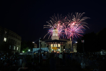 4th of July fireworks above the Old Capitol.
