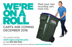 New recycling carts graphic