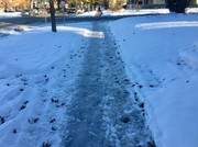 Snowy sidewalks