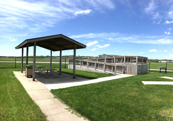 Shelter area at Iowa City Municipal Airport 