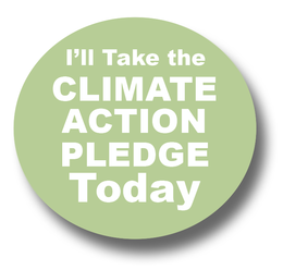 Button reading "I'll Take the Climate Action Pledge Today"