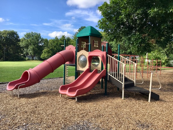 Current playground equipment at Fairmeadows Park
