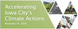 Accelerating Iowa City's Climate Actions graphic