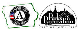 Iowa City Parks and Rec and GreenIowa Americorps logos