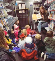 Storytime on the bookmobile