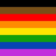 Pride flag. 