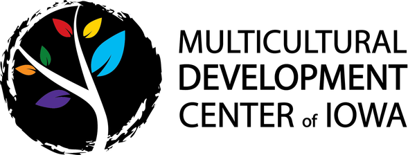 The log for the Multicultural Development Center of Iowa is shown. 