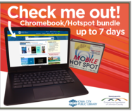 Chromebook/hotspot bundles are now available for checkout at the Iowa City Public Library.