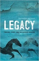 The cover of the book "Legacy" by Suzanne Methot is shown. 