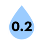 black 0.2 at center of blue raindrop