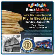 ICPL Bookmobile at the Fly-In Breakfast