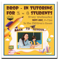 Take Advantage of Free Weekly Tutoring for Elementary Age Kids at ICPL