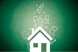 Cash raining on house