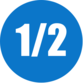 the number 1/2