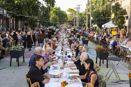 Farm to Street dinner is pictured