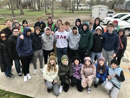 energy blitz volunteers from the afternoon shift are pictured