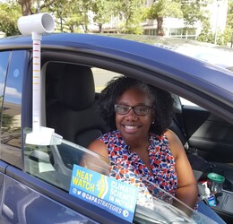 a participant in the 2022 urban heat island mapping campaign is pictured