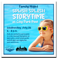 Family Night: Splish Splash Storytime at City Park Pool 