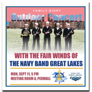 Family Night: Outdoor Concert with the Fair Winds of the Navy Band Great Lakes